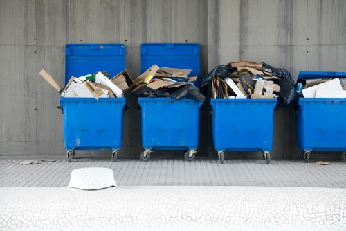 Recycling and reuse of materials by waste clearance providers