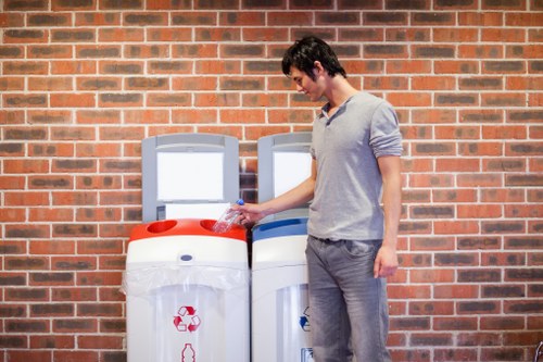 Community members participating in a local recycling program.