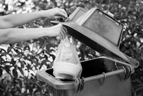 Eco-friendly disposal during flat clearance in South West London.